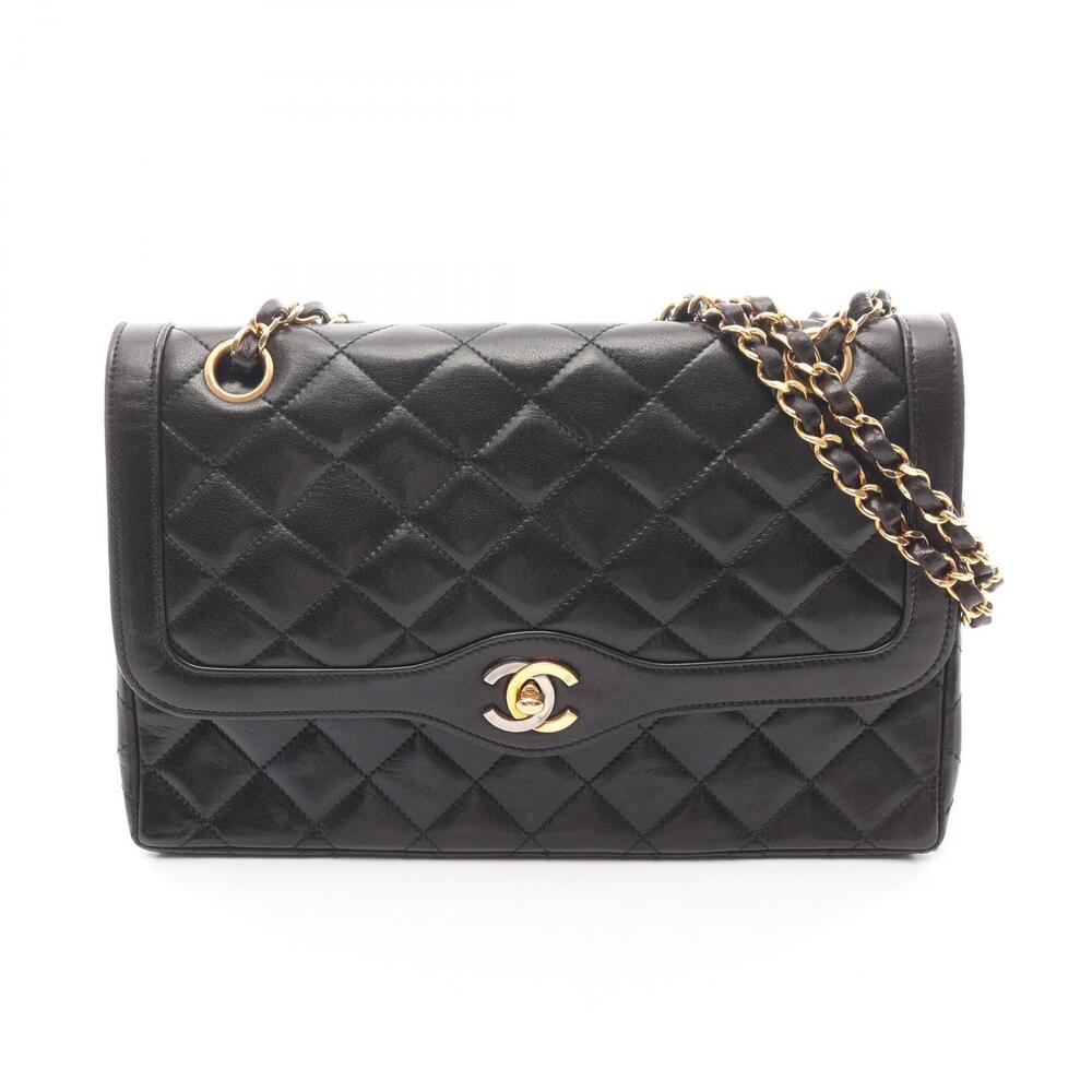 Chanel Matelasse Paris Limited Edition Double Flap Shoulder Bag Lambskin